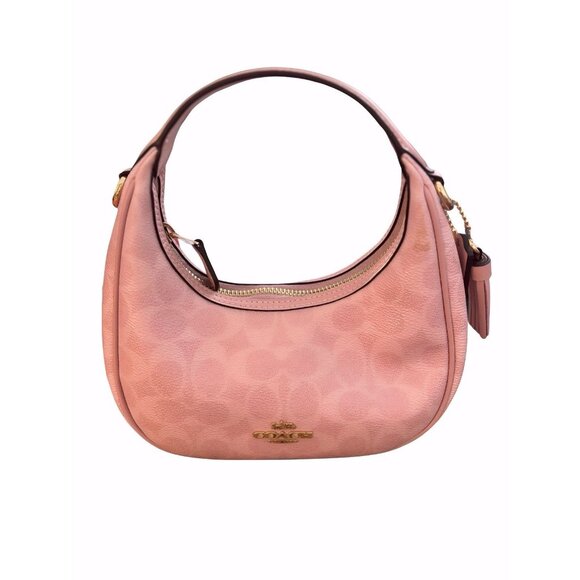 Coach Powder Pink Carmen Mini Crossbody Bag In Signature Canvas CAM83 Sold As Is - Picture 1 of 10